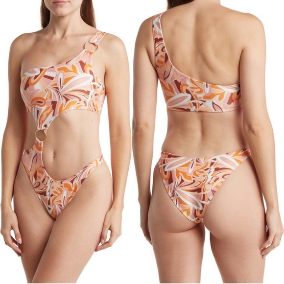 L*space Tessa one-shoulder One-piece swimsuit Size XL - Picture 2 of 7